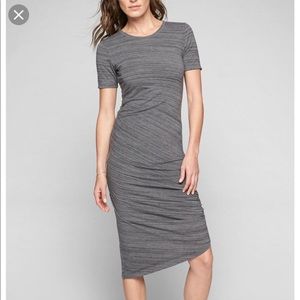 NWOT Athleta Marble Gray cinched dress - XS
